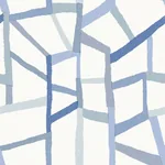 A-Street Prints Tate Blue Geometric Linen Wallpaper - SKU 2903-25849