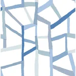 A-Street Prints Tate Blue Geometric Linen Wallpaper - SKU 4135-25849