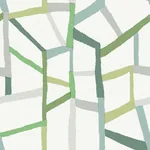 A-Street Prints Tate Green Geometric Linen Wallpaper - SKU 2903-25847