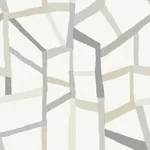 A-Street Prints Tate Grey Geometric Linen Wallpaper - SKU 2903-25848
