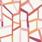 A-Street Prints Tate Pink Geometric Linen Wallpaper - SKU 2903-25846