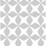 A-Street Prints Telestar Black Geometric Wallpaper - SKU 2902-25510