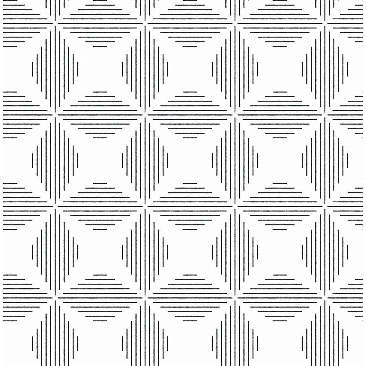 A-Street Prints Telestar Black Geometric Wallpaper - SKU 2902-25510