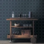 A-Street Prints Telestar Navy Geometric Wallpaper - SKU 2902-25508