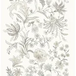 A-Street Prints Teonna Light Grey Floral Stripe Wallpaper - SKU 4147-27400