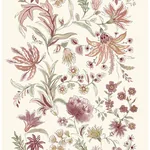 A-Street Prints Teonna Raspberry Floral Stripe Wallpaper - SKU 4147-27397