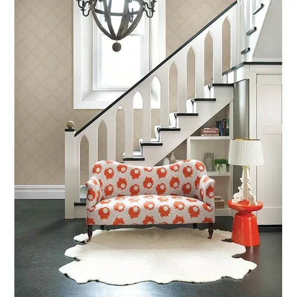 A-Street Prints Tetra Beige Quatrefoil Wallpaper - SKU 2625-21805