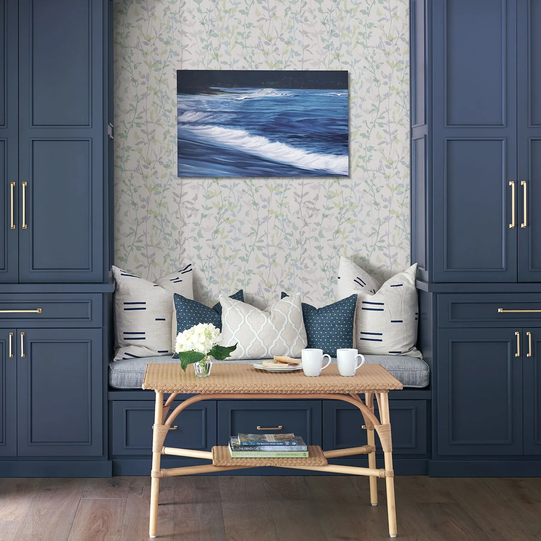 A-Street Prints Thea Green Floral Trail Wallpaper - SKU 2964-25937