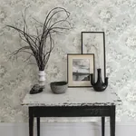 A-Street Prints This Old Hudson Vintage Blue Rose Damask Wallpaper - SKU AST4066