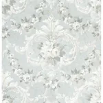 A-Street Prints This Old Hudson Vintage Blue Rose Damask Wallpaper - SKU AST4066
