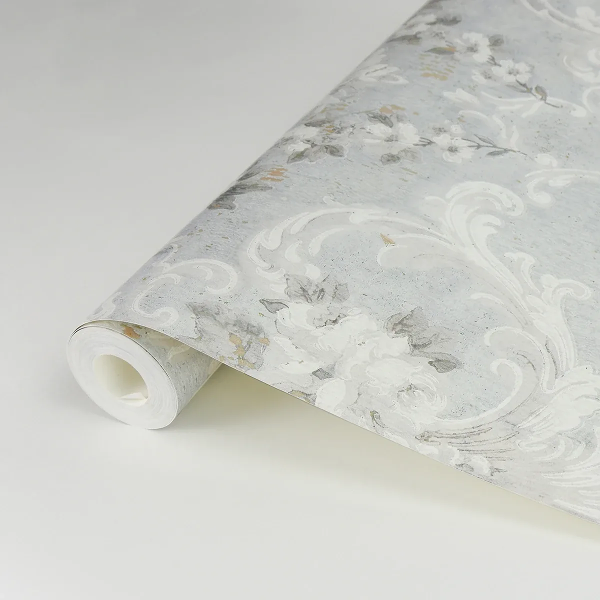 A-Street Prints This Old Hudson Vintage Blue Rose Damask Wallpaper - SKU AST4066