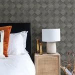 A-Street Prints Thriller Black Wood Tile Wallpaper | Wallpaper Twins A-Street Prints Thriller Black Wood Tile Wallpaper - SKU 2988-70800
