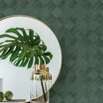 A-Street Prints Thriller Green Wood Tile Wallpaper - SKU 2988-70804