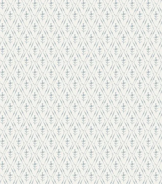 4173-27671 | Tillie Blue Diamond Floral Wallpaper