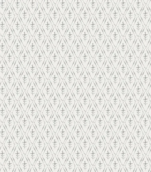 4173-27672 | Tillie Grey Diamond Floral Wallpaper