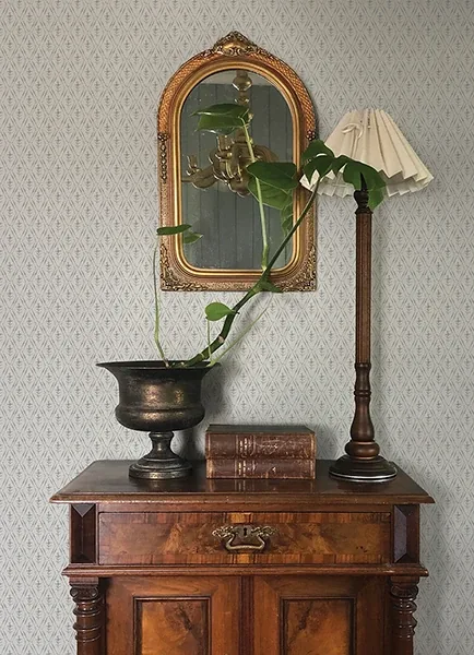 A-Street Prints Tillie Grey Diamond Floral Wallpaper | Wallpaper Twins A-Street Prints Tillie Grey Diamond Floral Wallpaper - SKU 4173-27672