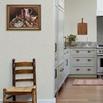 A-Street Prints Tillie Neutral Diamond Floral Wallpaper - SKU 4173-27669