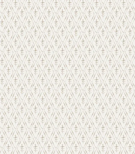 A-Street Prints Tillie Taupe Diamond Floral Wallpaper - SKU 4173-27673