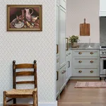 A-Street Prints Tillie Taupe Diamond Floral Wallpaper - SKU 4173-27673