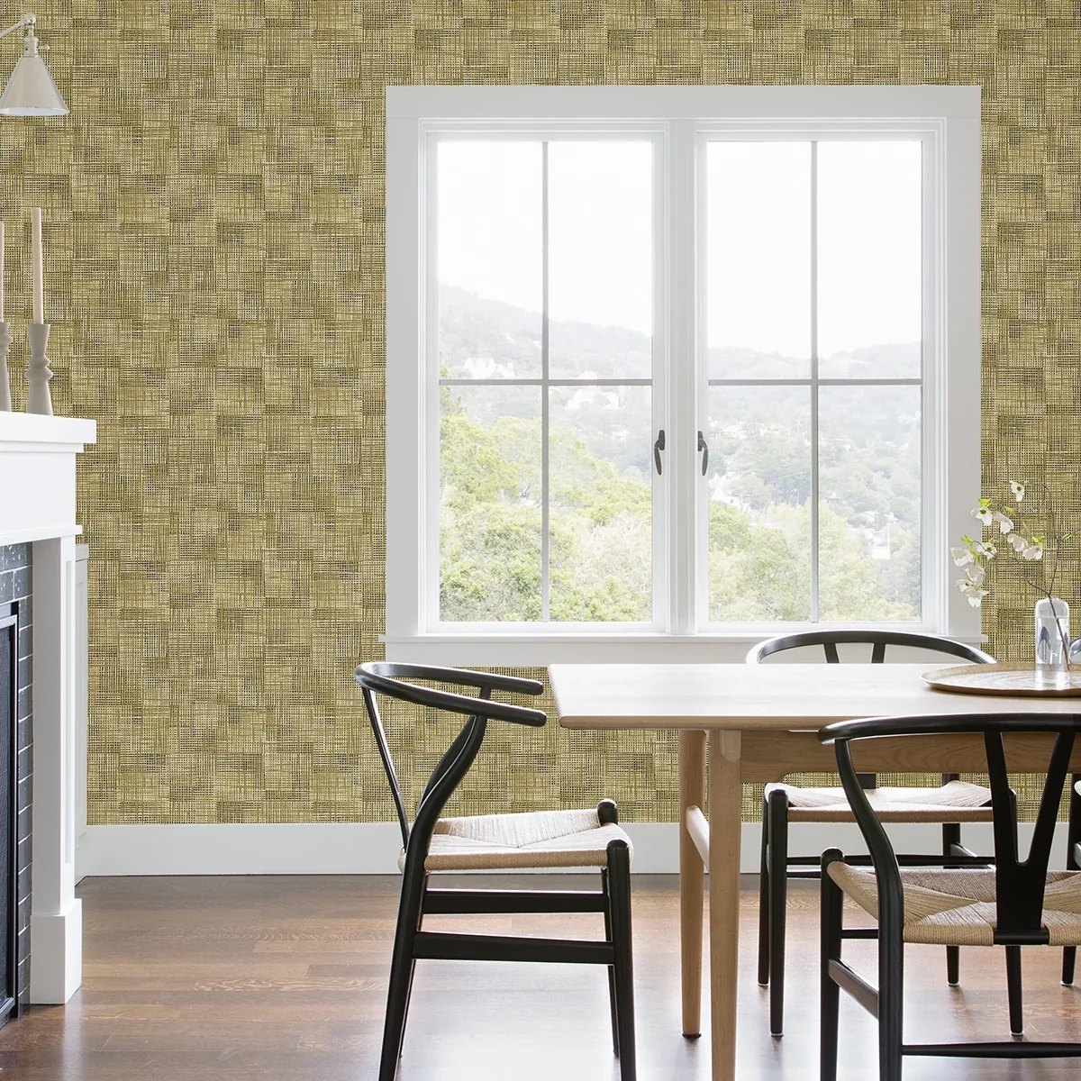 A-Street Prints Ting Brown Lattice Wallpaper - SKU 2972-86160