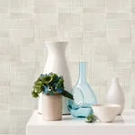 A-Street Prints Ting Cream Lattice Wallpaper - SKU 2972-86161