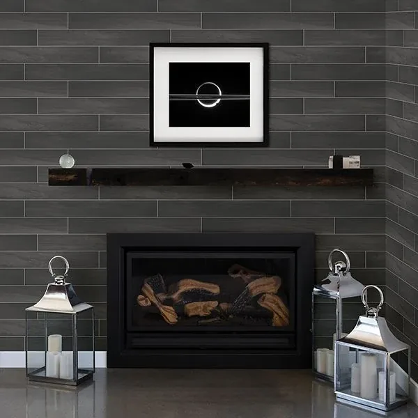 A-Street Prints Titan Black Wood Wallpaper - SKU 2716-23820