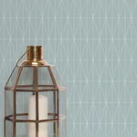 A-Street Prints Tofta Light Blue Geometric Wallpaper - SKU 2889-25211