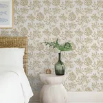 A-Street Prints Tortuga Gold Coral Weave Wallpaper - SKU 4172-82002
