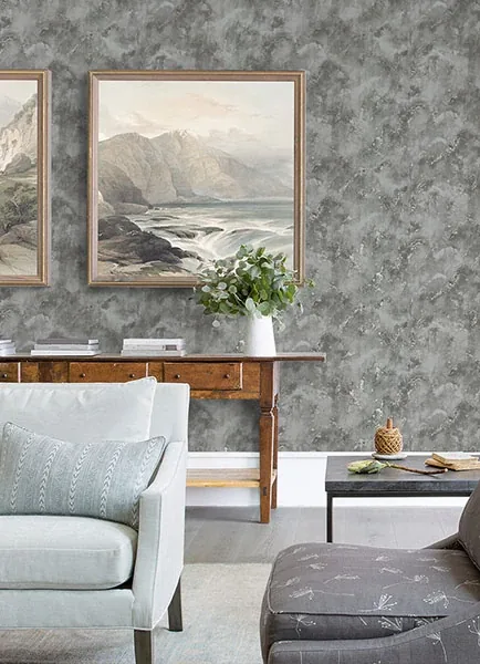 A-Street Prints Toula Silver Abstract Wallpaper - SKU 2976-86477