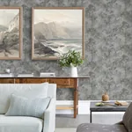 A-Street Prints Toula Silver Abstract Wallpaper - SKU 4019-86477