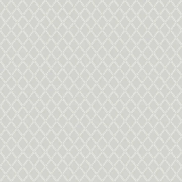A-Street Prints Trevor Grey Leaf Trellis Wallpaper - SKU 4143-34005