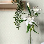 A-Street Prints Trevor Khaki Leaf Trellis Wallpaper - SKU 4143-34002
