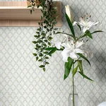 A-Street Prints Trevor Sage Leaf Trellis Wallpaper - SKU 4143-34036