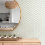 A-Street Prints Trevor Sage Leaf Trellis Wallpaper - SKU 4143-34036