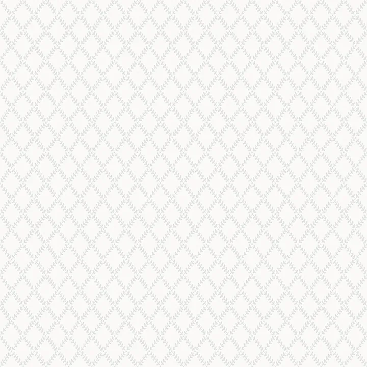 4143-34001 | Trevor White Leaf Trellis Wallpaper