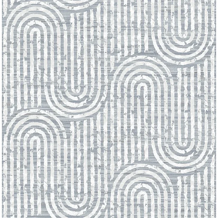 A-Street Prints Trippet Blue Zen Waves Wallpaper - SKU 4034-26788