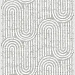 A-Street Prints Trippet Grey Zen Waves Wallpaper - SKU 4034-26785