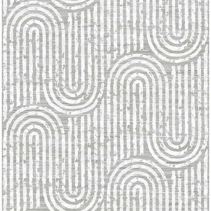4034-26785 | Trippet Grey Zen Waves Wallpaper