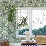 A-Street Prints Trousdale Green Fanning Flora Wallpaper - SKU 4034-72127