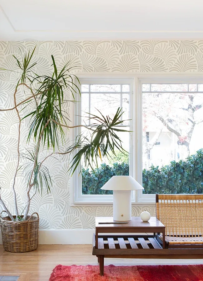 A-Street Prints Trousdale Neutral Fanning Flora Wallpaper - SKU 4034-72129