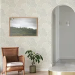 A-Street Prints Trousdale Neutral Fanning Flora Wallpaper - SKU 4034-72129