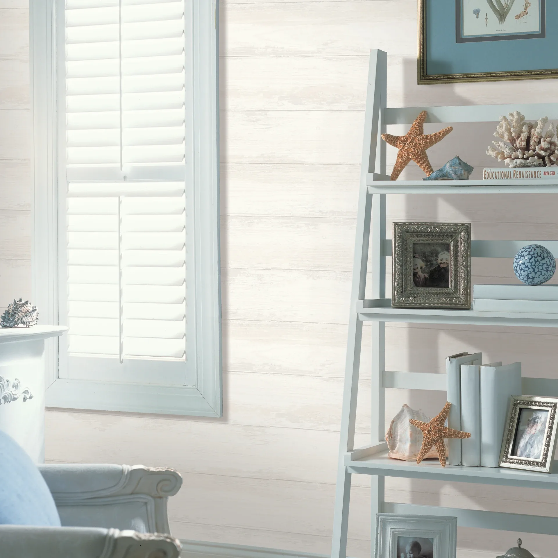 A-Street Prints Truro Bone Weathered Shiplap Wallpaper - SKU 2927-81405