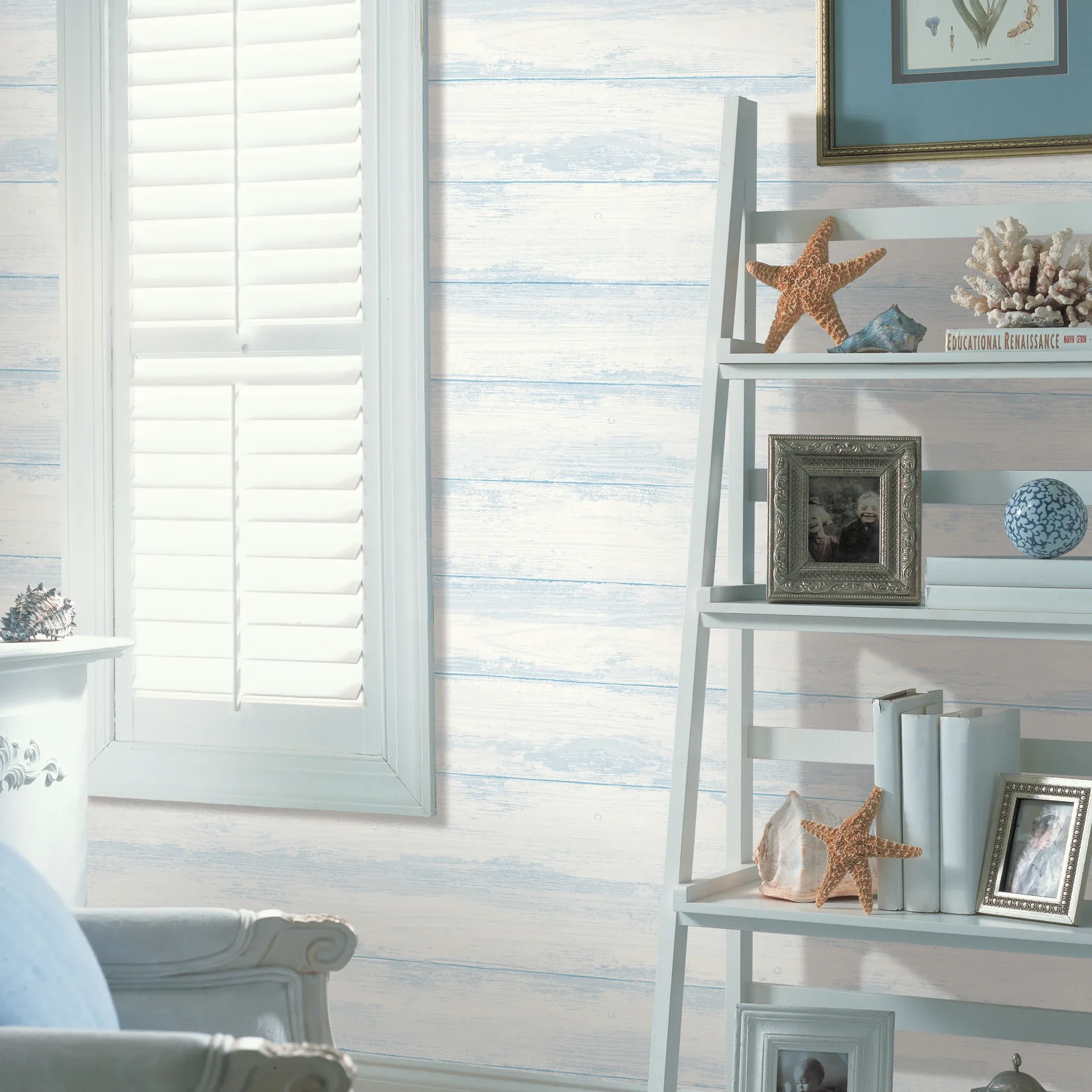 A-Street Prints Truro Grey Weathered Shiplap Wallpaper - SKU 2927-81400