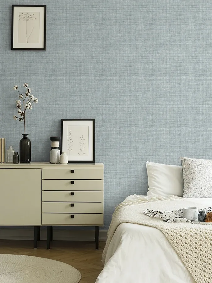A-Street Prints Tuckernuck Slate Linen Wallpaper - SKU 4046-25790