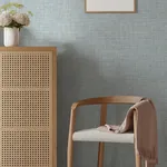 A-Street Prints Tuckernuck Slate Linen Wallpaper - SKU 4046-25790