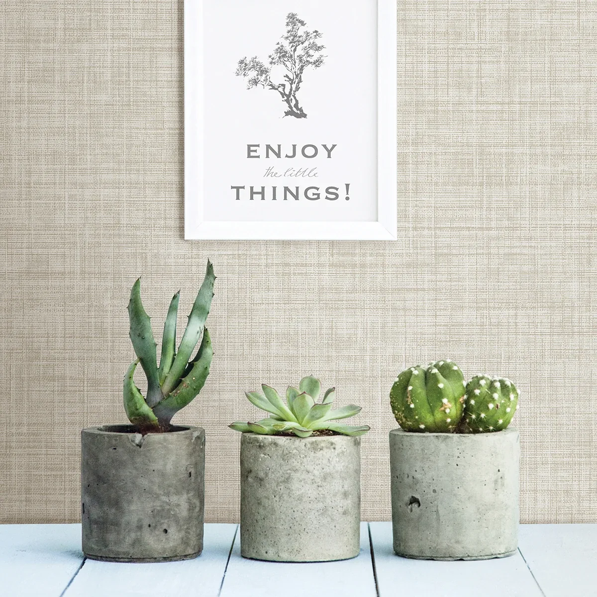 A-Street Prints Tuckernuck Taupe Linen Wallpaper - SKU 2999-24273