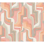 A-Street Prints Tulum Coral Surreal Shapes Wallpaper - SKU 4135-72701