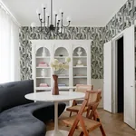 A-Street Prints Tulum Denim Surreal Shapes Wallpaper - SKU 4135-72702