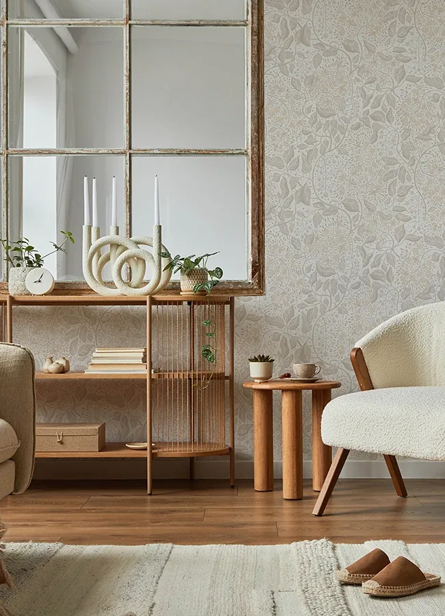 A-Street Prints Turi Khaki Twining Vines Wallpaper - SKU 4143-22023