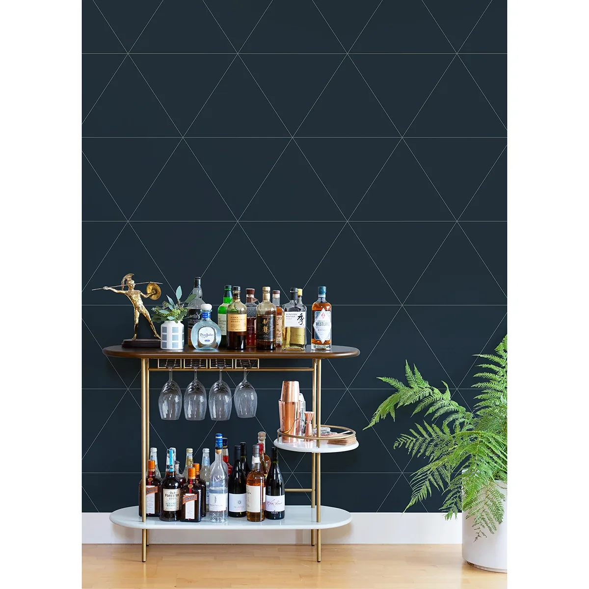 A-Street Prints Twilight Black Geometric Wallpaper | Wallpaper Twins A-Street Prints Twilight Black Geometric Wallpaper - SKU 2973-91011